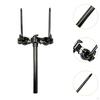 Supporto per Portatomi Doppio Staffa Metallica Braccio per Batteria Stand Rack Percussioni per Concerti