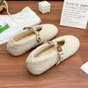 Retro gold coins with thick soles, fluffy shoes for women, high-end fashion and versatile casual shoes for women, women's shoes for women