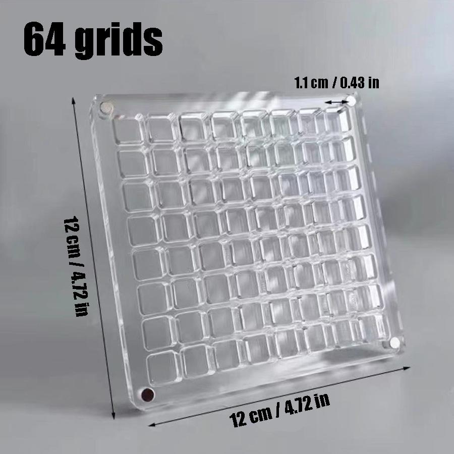 Scatola Espositore Magnetica in Acrilico per Conchiglie Scatola Espositore per Conchiglie Scatola Portaoggetti per Diamanti Organizzatori Piccoli per Hobby Scomparto 36 Griglie