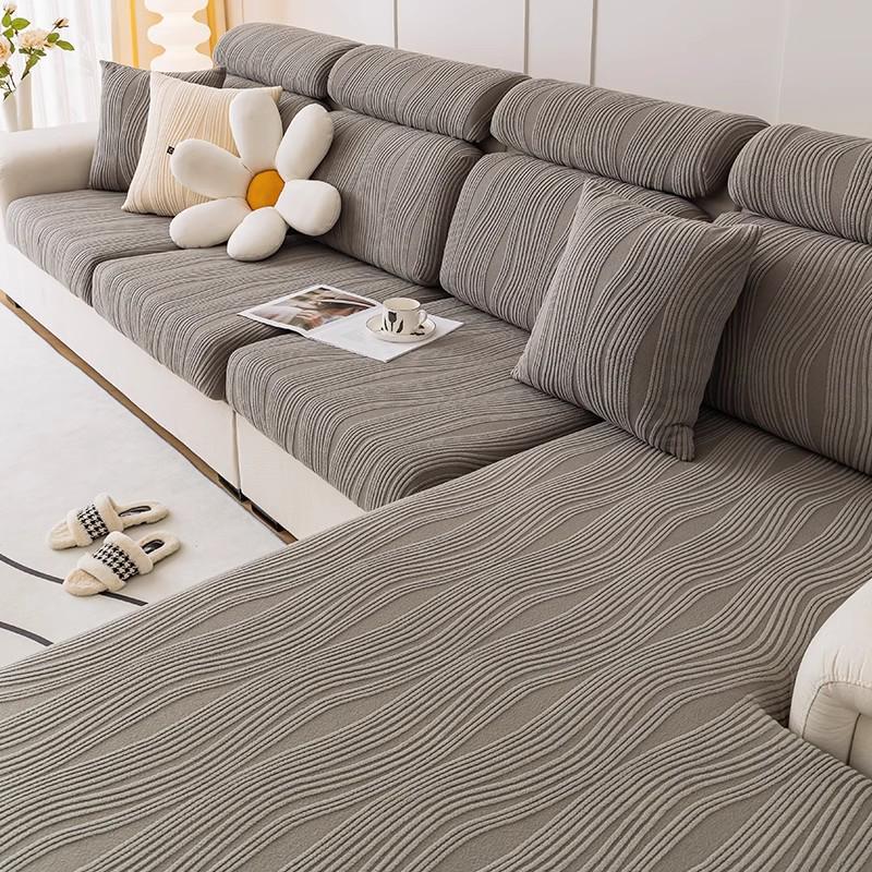 Universal Non-Slip Sofa Slipcover, Full Wrap, Anti-Cat Scratch, Elastic Design for All Seasons