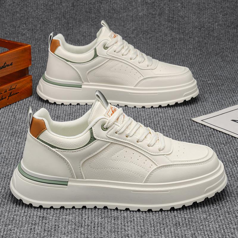 

New Men s Classic Four Seasons Fashion Low Top Skateboarding Shoes Comfortable Soft Sole Sneakers 44 зелений/бежевий