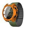 Strap+Case For Garmin Fenix 8 47 51mm Tempered Glass Cover Magnetic Silicone Band QuickFit Bracelet Protector Fenix8 Accessories