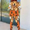 Women Plus Size Round Neck Long Sleeve Printed Highland Cow Fitted Two Piece Pants Set