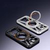 Magsafe Magnetic 360°Rotating Metal Bracket Ring Hollow Heat Dissipation Phone Case For iPhone 16 Pro Max 14 11 12 13 15 Pro Max