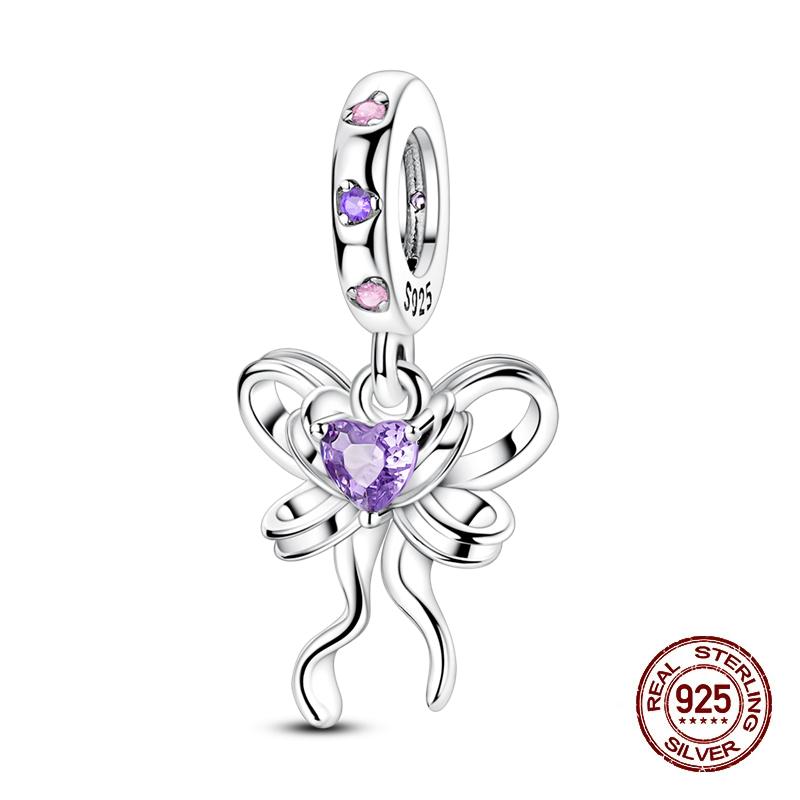 New Copper Pink Cross Bow Girl Heart Pendant Charms Fit 3Mm Original Bracelet Necklace Womens Fine Diy Jewelry Gifts