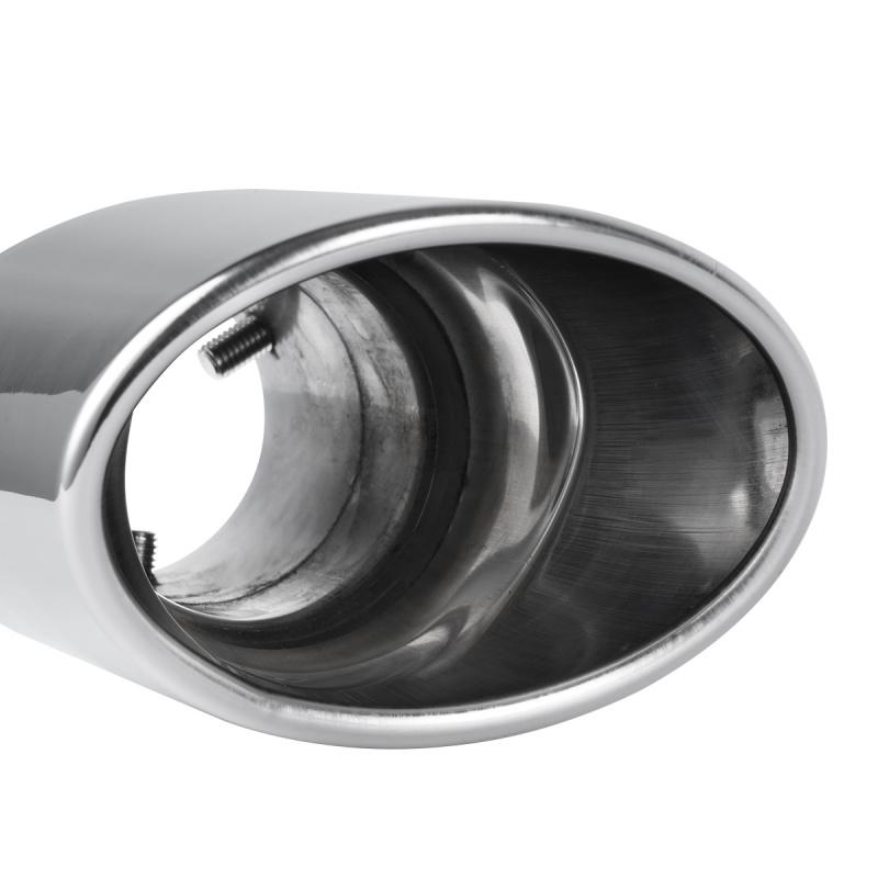 1PCS 2.5" Inlet Car Auto Exhaust Muffler Tip Pipe Stainless Steel Chrome Trim Rear Tail Throat For Most Cars