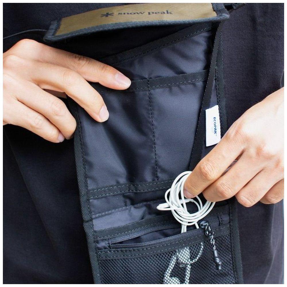 Snow Peak Pouch Ecopak Travel Pouch One BlAck Sp Ac 25su00200019 [w150 X D10 X H185  Mm ]