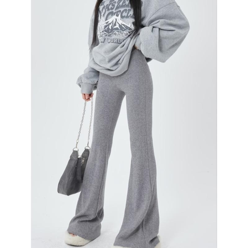 

V 15179 High Waist Flared Maternity Pants with Belly Support XL серый