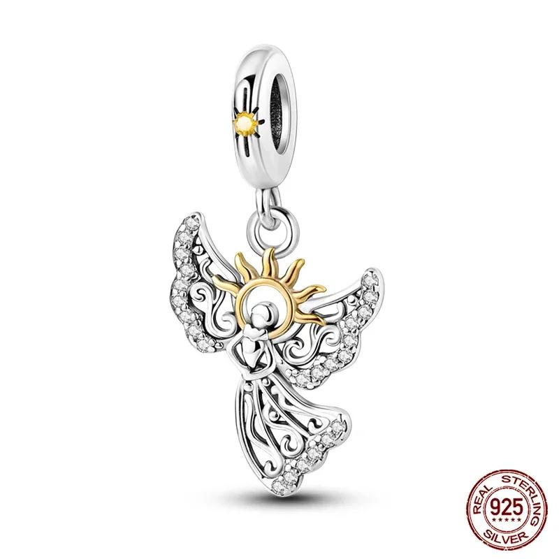 Copper Yellow Sunflower Scarecrow Ginkgo Charm Compatible With Authentic Bracelets Charm Bead Necklaces Diy Female Jewellery