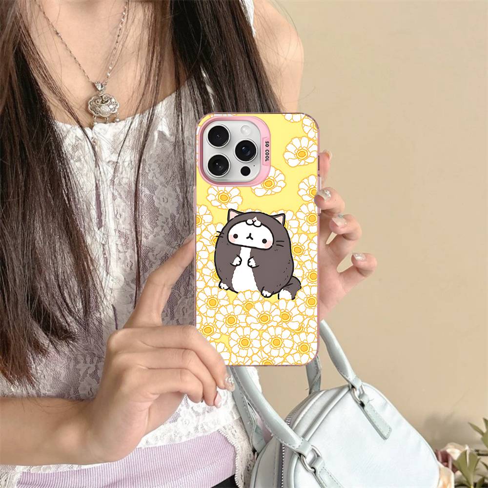 Cute Cartoon M-MolangS Phone Case For IPhone 17 16 15 14 13 Pro 12 11 Pro Max PLUS Color Back Cover