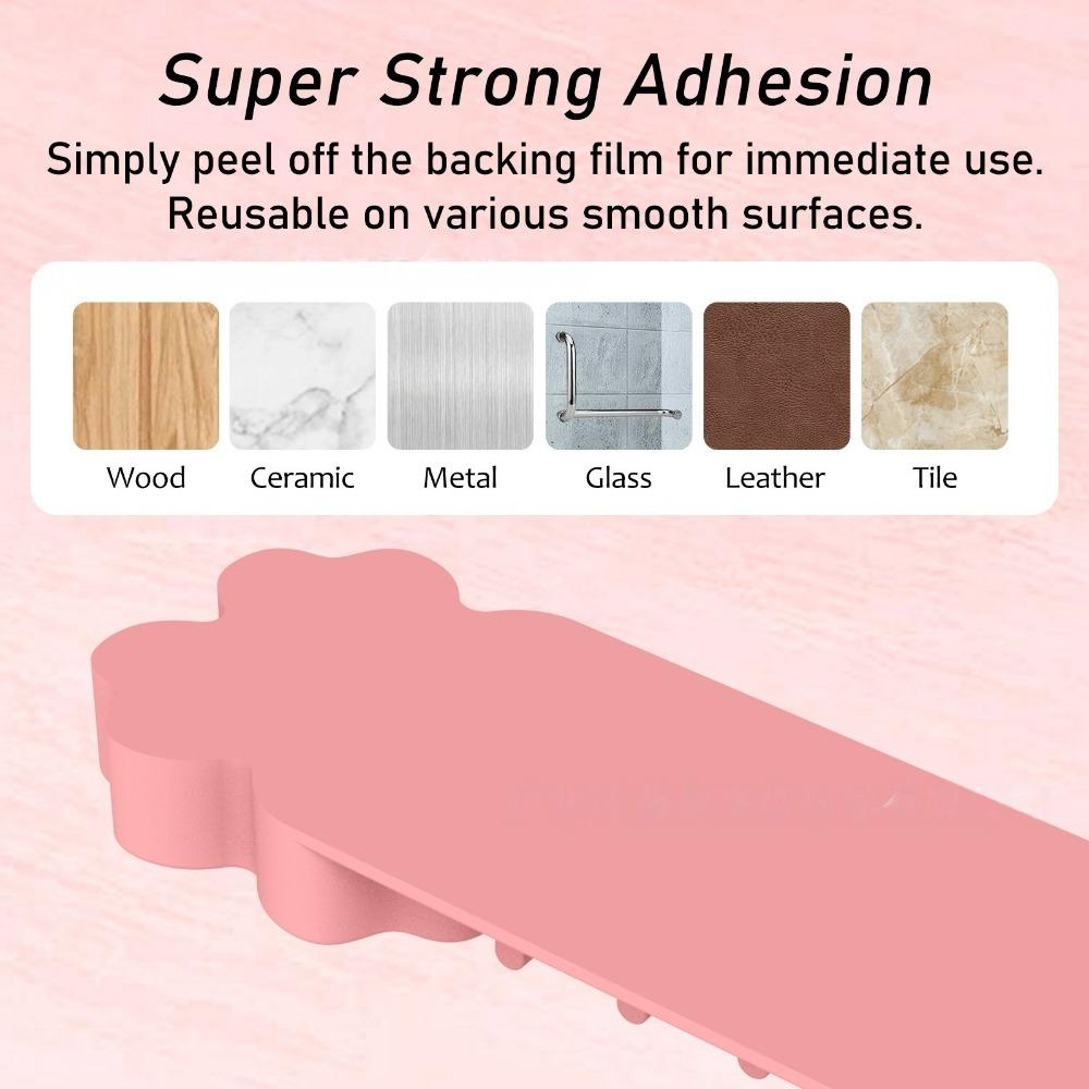 Vielseitiger Silikon-Make-up-Pinselhalter zur Wandmontage, Wiederverwendbarer Saugnapf-Organizer für Pinsel, 3-in-1-Ständer zum Reinigen