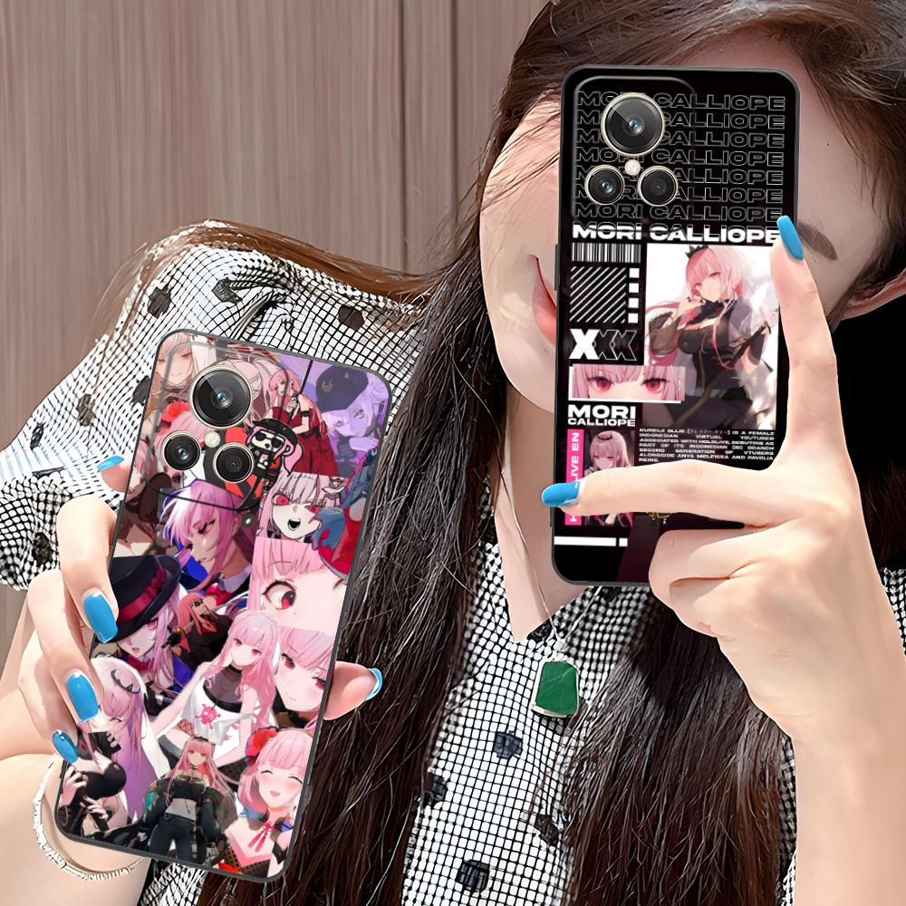 Holo Mori Calliope Matte TPU Mobile Phone Case for Realme GT 8 Neo Pro C75 73 71 C67 65 C55 53 C35 31 C20 15 Colorful Cover