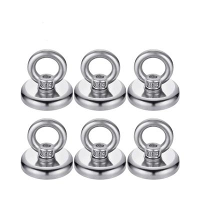 Magnetic Hooks, 40 Lbs Heavy Duty Rare Earth Neodymium Magnet Hooks with Countersunk Hole Eyebolt for Kitchen, Workplace, Office