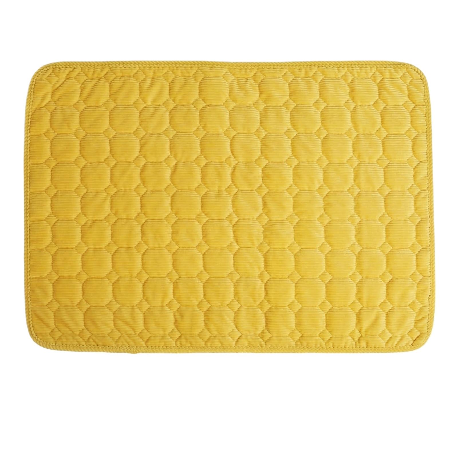 

Four Seasons Corduroy Pet Mat Washable - Sleeping Bed for Dogs Cats one size жёлтый