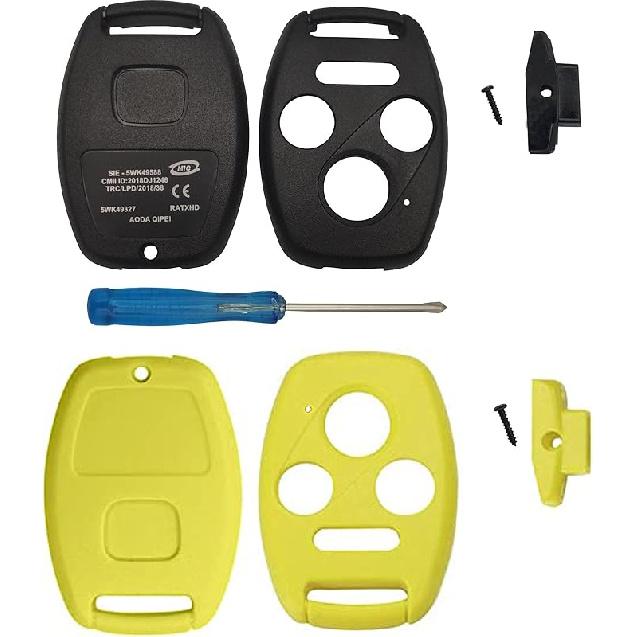 Replacement for 3+1 Buttons Keyless Entry Remote Honda Key Fob Case Fit for Honda 2008-2012 Accord 2006-2013 Civic EX 2009-2015 Pilot Fit for Honda