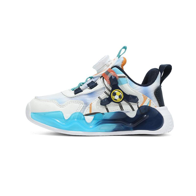 Boys' Sports Shoes Boys' Shoes 2025 New Running Mesh Basketball Shoes Breathable Medium and Large Children's Boys Non-slip