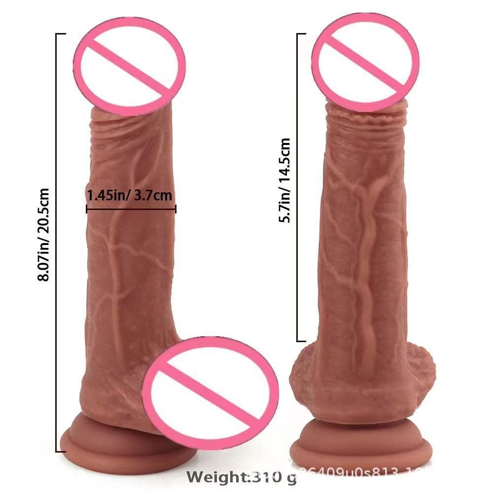 Realistic Soft Silicone Dildo Female Masturbator