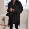 Women's Loose-Fit Long Sleeve Cardigan Shirt - Urban Casual Autumn Style