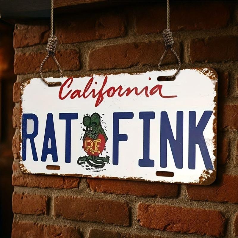 Motorcycle Souvenir License Plate, Metal Auto Wall Decor 15x30cm