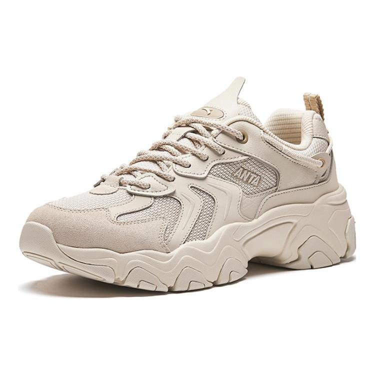 New Anta Starry Sea Breathable Low Top Casual Shoes Men's Beige 912348839-3