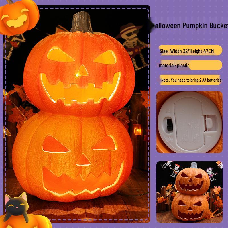 Lanterne citrouille à LED pour décoration d'Halloween, idéale pour les fêtes et événements