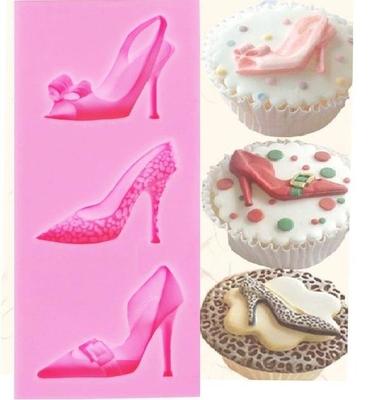 Commodity Tacchi al Cioccolato Stampo 3D in Pasta di Zucchero Decorazione Stampo Scarpa Decorazione Torta Nuziale Donna Stampo in Silicone per Torta