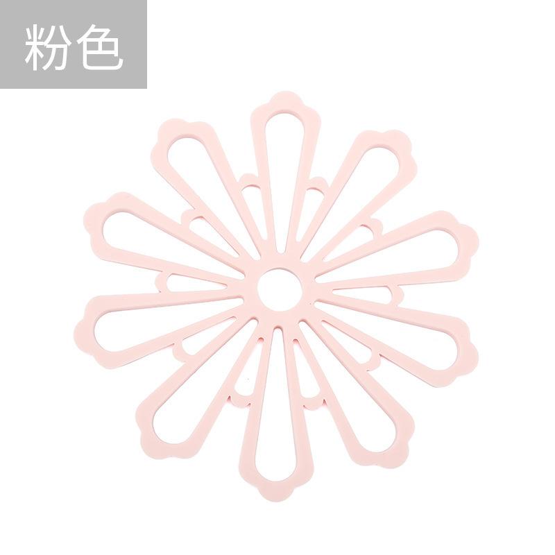 

Термостойкий коврик для стола, не нагревается и не скользит, креативная тарелка, чашка и кастрюля 15.5X15.5cm розовый