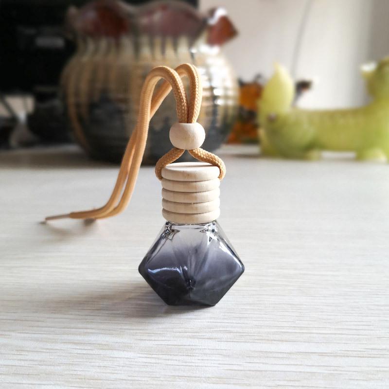 Красочный Алмазный Автомобильный Парфюм-Подвеска - Пустая Стеклянная Бутылка Аромадиффузор чёрный