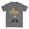 Dog Man Cartoon T Shirts Mens  100 Cotton Crazy TShirt O Neck  Tees Short Sleeve Clothes New Arrival