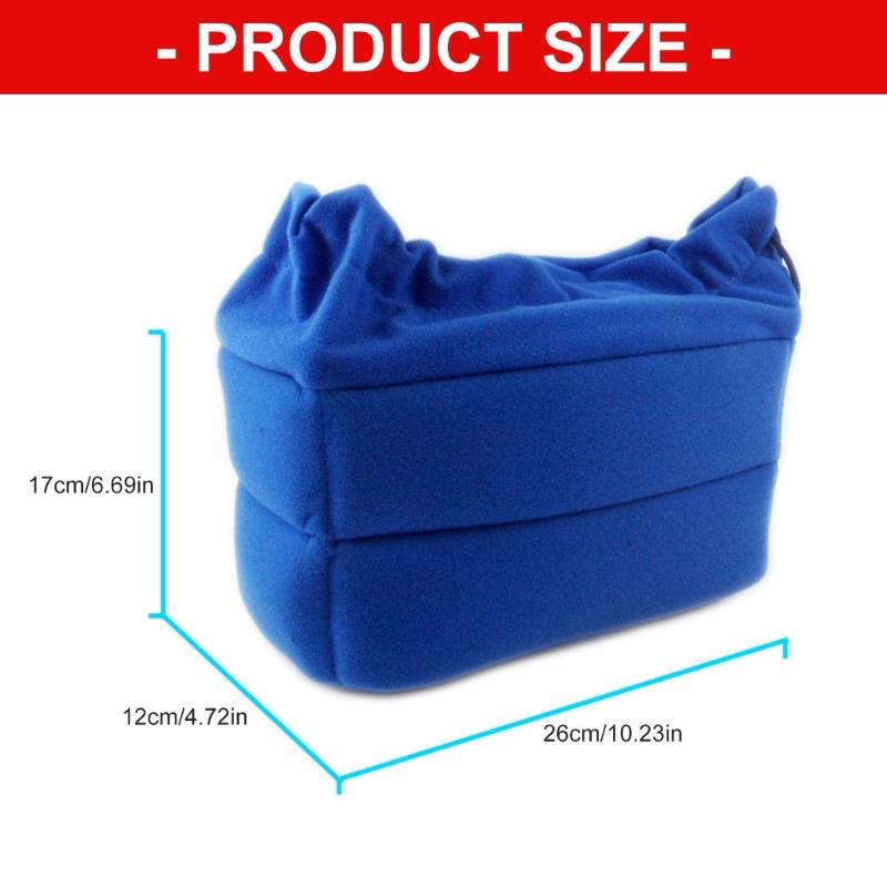 Luxury Velvet DSLR Bag Heavy Duty Padding Impact Resistance Feature Dividers Comfortable Camera Accessories Organiser