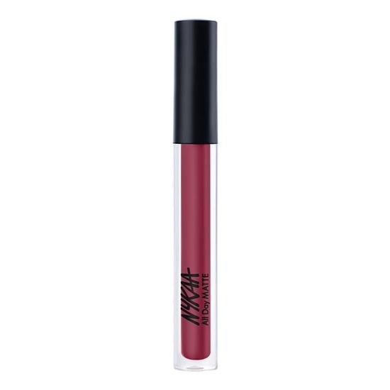 

Nykaa All Day Matte Водостойкая, не отпечатывающаяся, устойчивая к маске, 12-часовая жидкая помада - Girl Gang