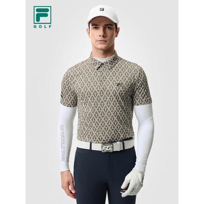 FILA Men s Knitted Short-Sleeve Golf Polo Shirt L