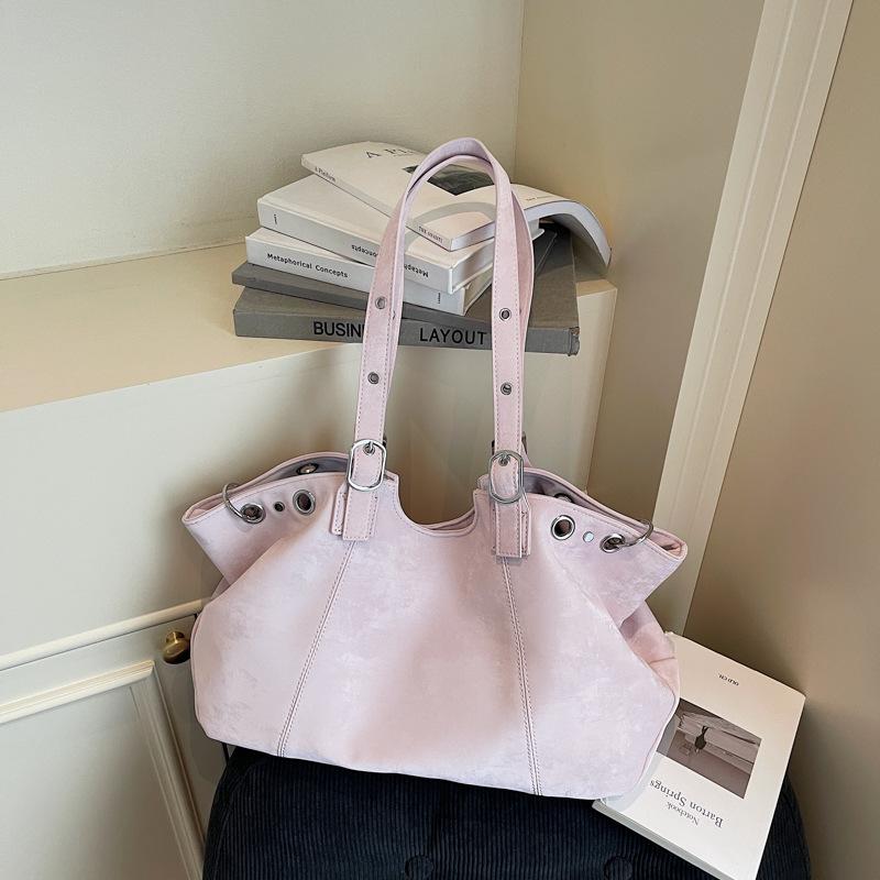 

Vintage Big Bags For Women Handbags Top-handle Handbag Fashion Satchel Dumpling Pack Tote Shoulder Bag Hobos Large Purse Bolsa рожевий