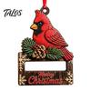 Decorative Holiday Cash Gift Holder Christmas Money Ornament, Tree Hanging Decoration, Storage Merry Pendant for Party Decor Wooden Clip Ornament