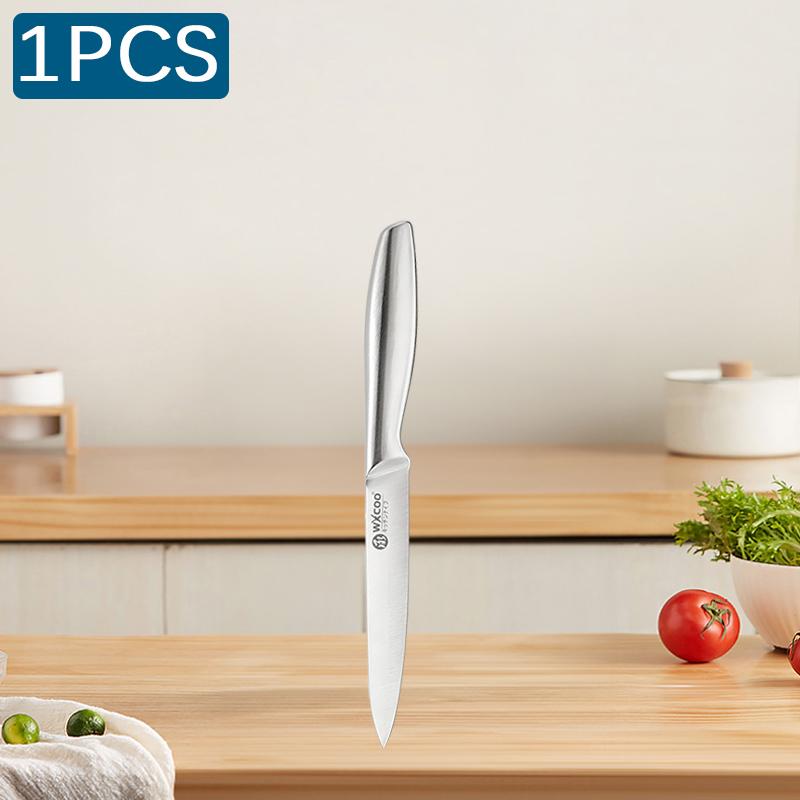 WXCOO Professional Japanese Kitchen Knife Stainless Steel Meat Chopping Knife for Cut Fruit Vegetable Knife with Steel Handle