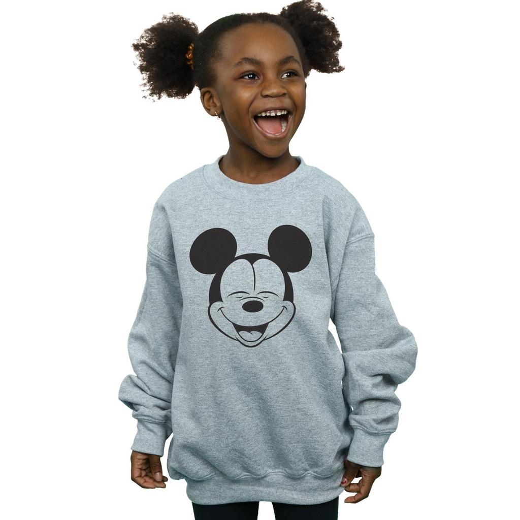 Disney Mädchen Mickey Mouse Geschlossene Augen Sweatshirt