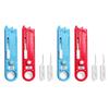 Clothing Repair Threading Aid with Thread Opener, Viewing Lens and Measuring Scale for Sewing Detail Handling Use