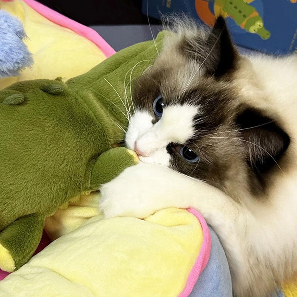 Crocodile-Squeaky Pet Toys For Small Medium Large Dogs Soft Plush Chewing Puppy Toys To Keep Them Busy Pets Dogs Present