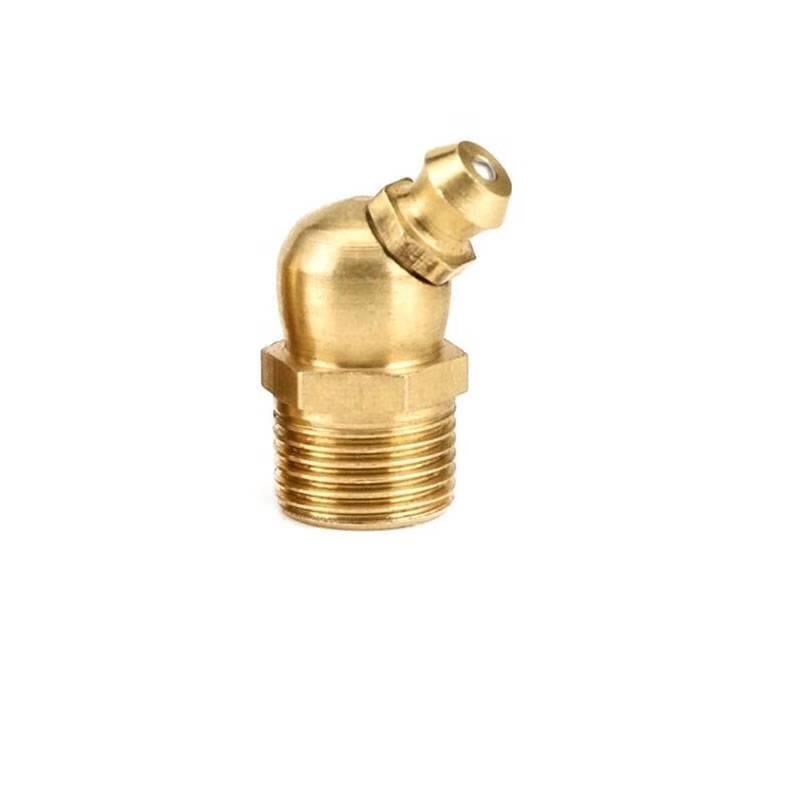 Gongba 45-Degree Copper Grease Nipples