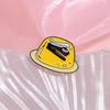 Delightful Pudding Yellow Cartoon Brooch Eyecatching Metal Badge Versatile Fashion Pin