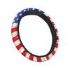 Bohemian Print Steering Wheel Cover Universal Fit for 36cm-39cm Diameter Car Steering Wheels Four Season Use