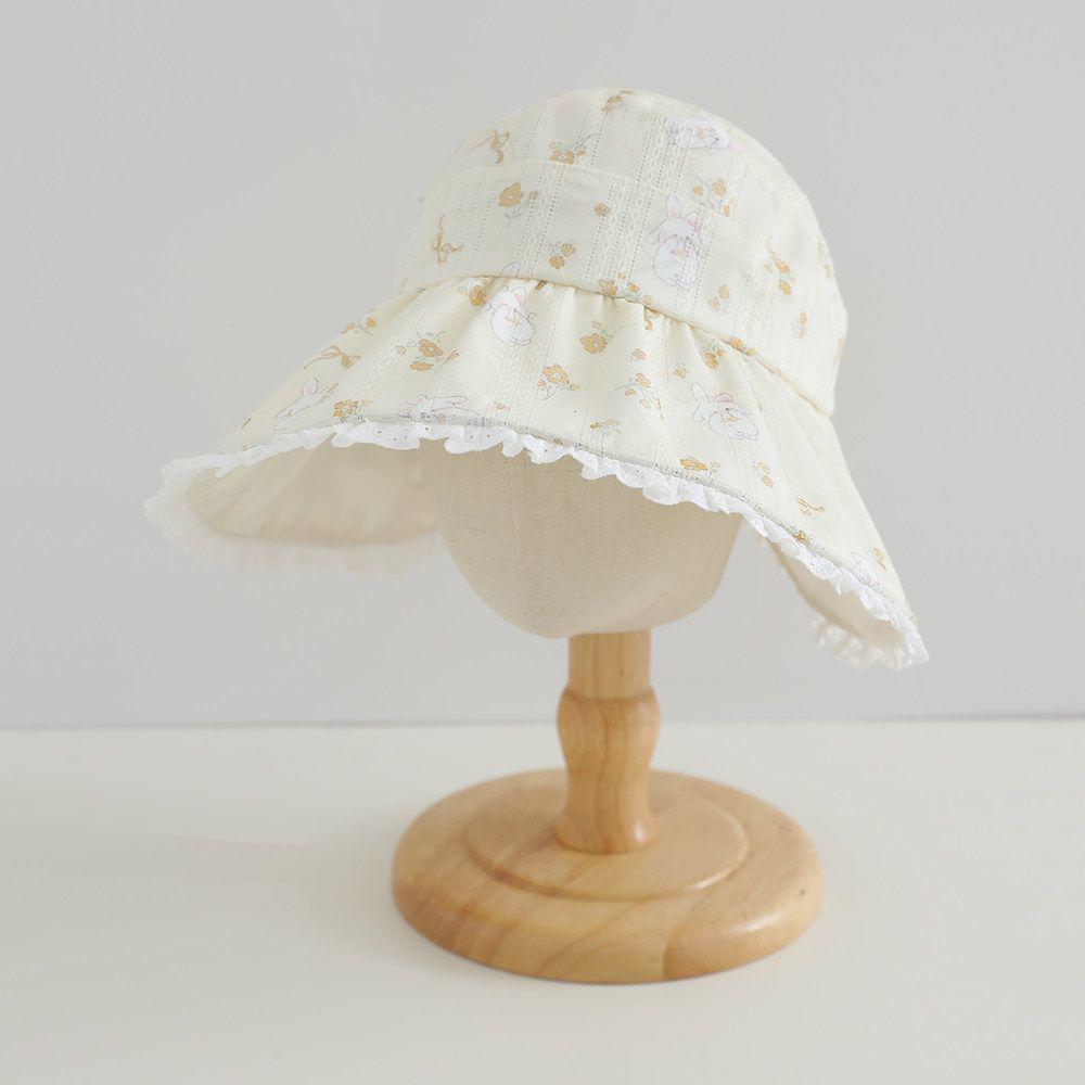 Children's UV Protection Summer Sun Hat - Sweet Princess Wide Brim Visor for Baby Girls