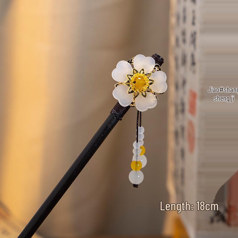 2026 Retro Tassel Wood Hairpin for Hanfu & Qipao