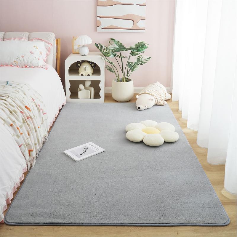 Ultra Soft Short Plush Carpet Thick Sofa Area Rug for Living Room Non-Slip Warm Kid Bedroom Floor Mat Cozy Home Decor Large Rug