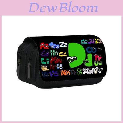 Alphabet Lore Double Layer Pencil Bag With Nylon Material For Students And Collectors