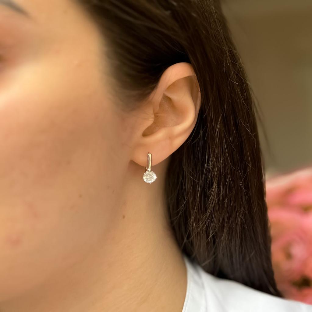 Silverörhängen med cubic zirconia (2138839)