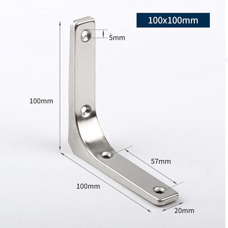 L Shaped Shelf Bracket Wall Mount Brackets Home Decor Layer Board Support Furniture Connectors Heavy Duty Right Corner Code