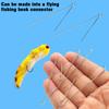 20Pcs/40Pcs 80mm Rotating Sequin Steel Wire DIY Fishing Lure Spinner Spoon Blades Artificial Bait Hook Accessories