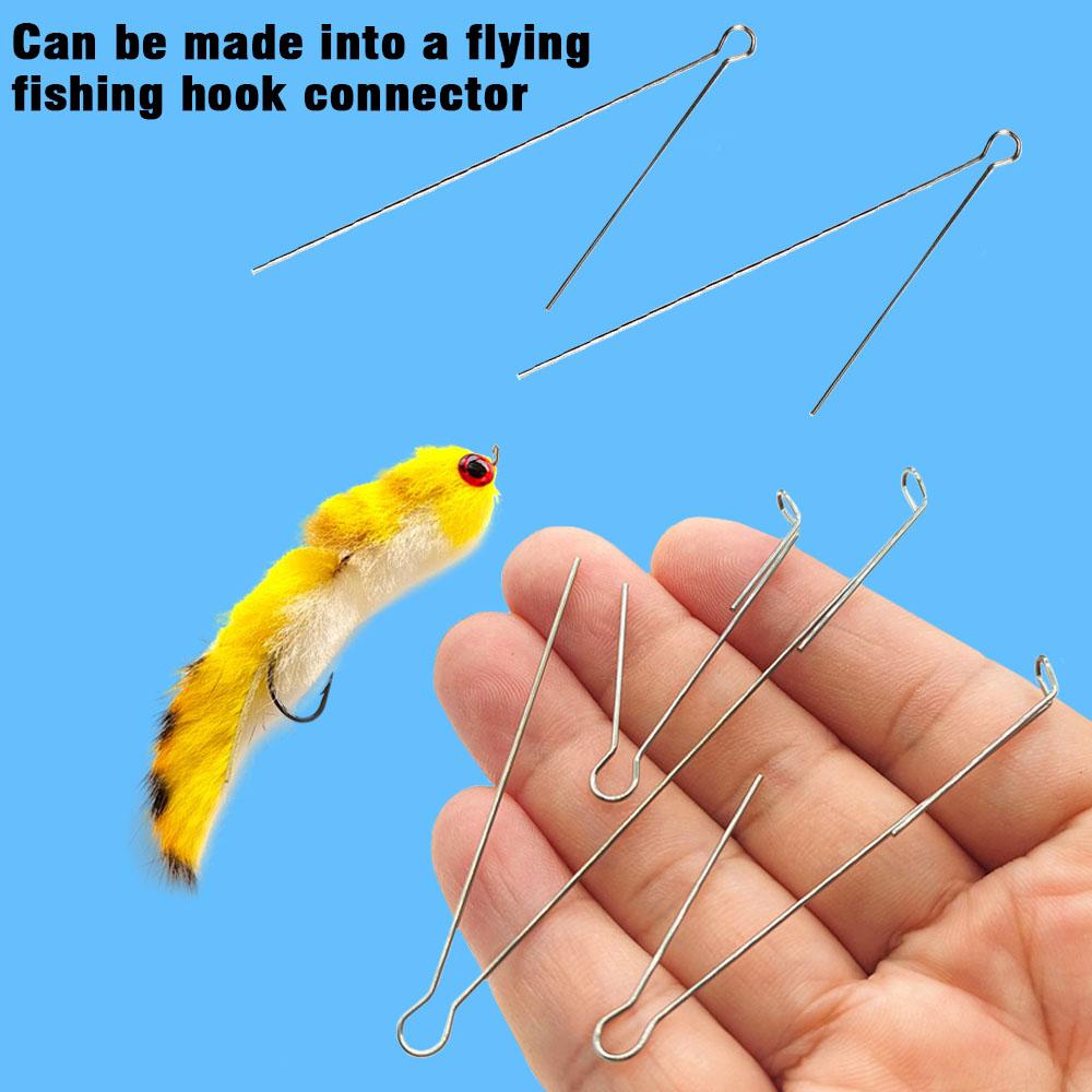 20Pcs/40Pcs 80mm Rotating Sequin Steel Wire DIY Fishing Lure Spinner Spoon Blades Artificial Bait Hook Accessories