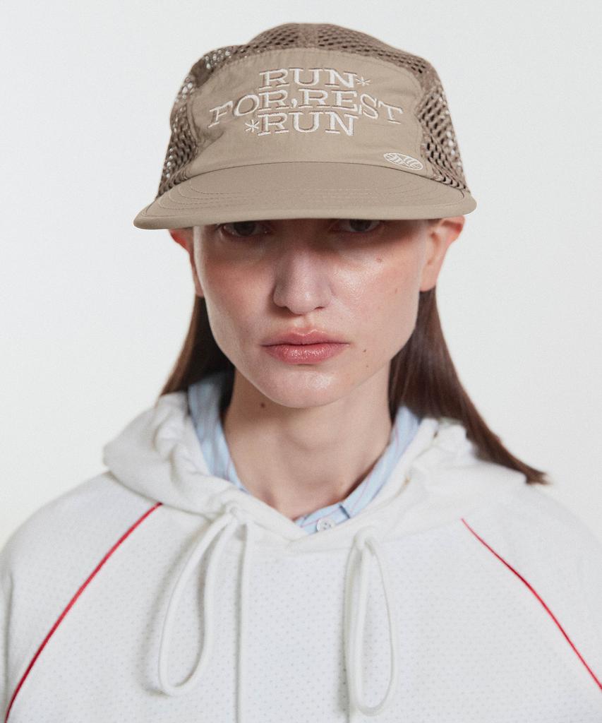 Minasu Run For Rest Run Mesh Camp Cap_Beige